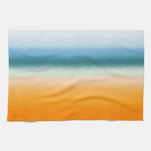Linge De Cuisine Bleu et Orange