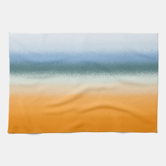 Linge De Cuisine Bleu et Orange (Horizontal)