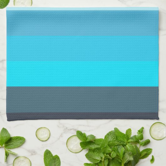 Linge De Cuisine Bleu et rose Tons (Plié)