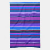 Linge De Cuisine Bleu et violet bandes verticales (Vertical)
