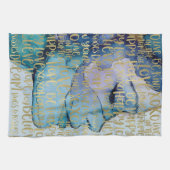 Linge De Cuisine Bleu Femme Face Or Citations Inspirationnelles (Horizontal)