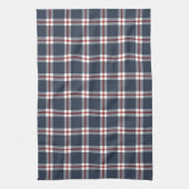 Linge De Cuisine Bleu foncé Bleu Blancs En vichy Plaid Motif (Vertical)