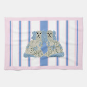 Linge De Cuisine Bleu Ginger Jar Jars Magnolia Staffordshire Chiens (Horizontal)