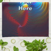 Linge De Cuisine Bleu gravitationnel (Plié)