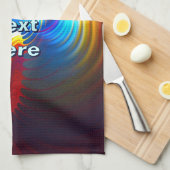 Linge De Cuisine Bleu gravitationnel (Quart Plié)