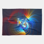 Linge De Cuisine Bleu gravitationnel (Horizontal)