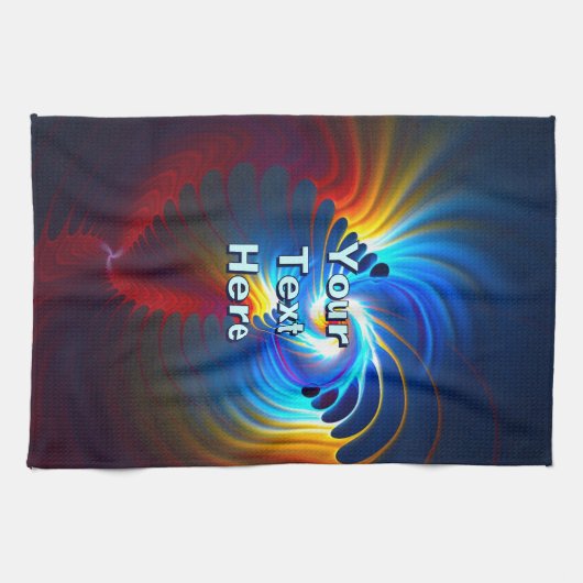 Linge De Cuisine Bleu gravitationnel (Horizontal)