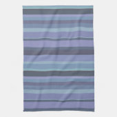Linge De Cuisine Bleu-gris, bandes horizontales (Vertical)