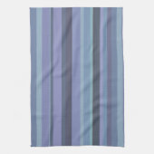Linge De Cuisine Bleu-gris, bandes horizontales (Vertical)