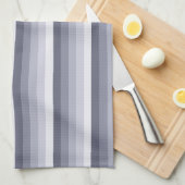 Linge De Cuisine Bleu gris rayures (Quart Plié)