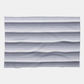 Linge De Cuisine Bleu gris rayures (Horizontal)