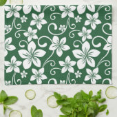 LINGE DE CUISINE BLEU HAWAII (VERT FORESTIER) (Plié)