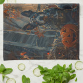 Linge De Cuisine Bleu Heeler Halloween nuit chien délice (Plié)