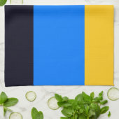Linge De Cuisine Bleu jaune (Plié)
