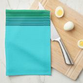 Linge De Cuisine Bleu jaune Multicolor Motif rayé (Quart Plié)