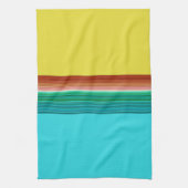 Linge De Cuisine Bleu jaune Multicolor Motif rayé (Vertical)