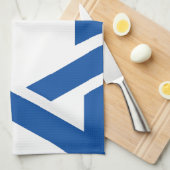 Linge De Cuisine Bleu juif d'étoile de David (Quart Plié)