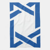 Linge De Cuisine Bleu juif d'étoile de David (Vertical)