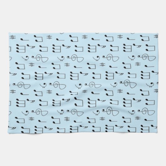 Linge De Cuisine Bleu juste noté (Horizontal)