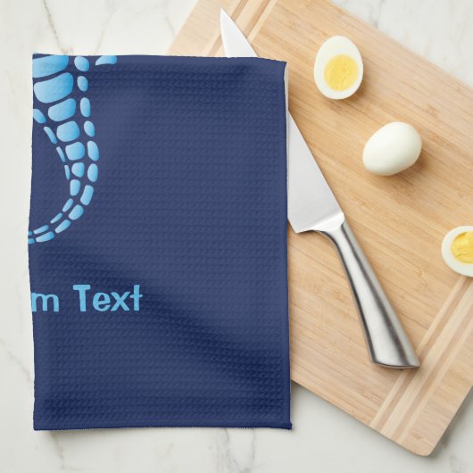 Linge De Cuisine Bleu marin (Quart Plié)