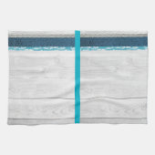 Linge De Cuisine Bleu moderne (Horizontal)
