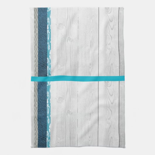 Linge De Cuisine Bleu moderne (Vertical)