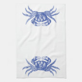 Linge De Cuisine Bleu nautique de style d'artisan d'impression de (Vertical)