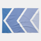 Linge De Cuisine Bleu Ombré Chevron (Horizontal)