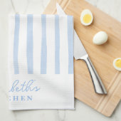 Linge De Cuisine Bleu Pastel (Quart Plié)