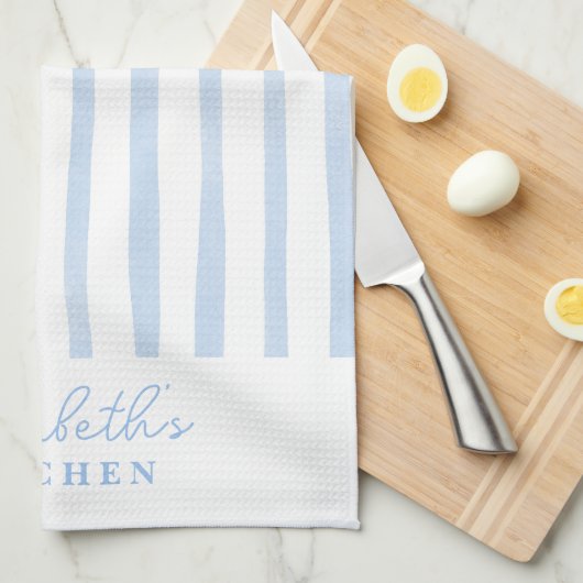 Linge De Cuisine Bleu Pastel (Quart Plié)