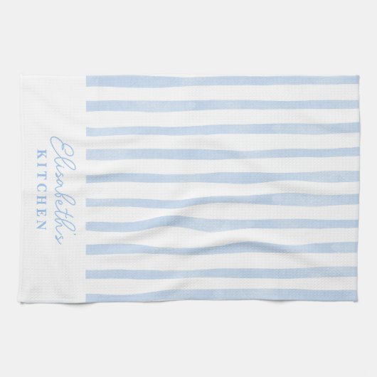 Linge De Cuisine Bleu Pastel (Horizontal)