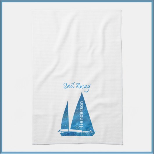 Linge De Cuisine Bleu Plutôt Bleu Nautique