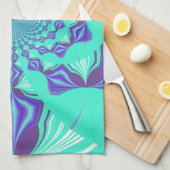 Linge De Cuisine Bleu précieux (Quart Plié)