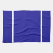 Linge de cuisine Bleu profond Bleu Blancs (Horizontal)