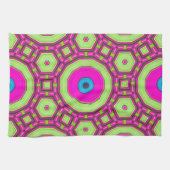 Linge De Cuisine Bleu rose Abstrait (Horizontal)