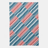 Linge De Cuisine Bleu rouge Blancs (Vertical)
