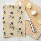 Linge De Cuisine Bleu rouge de l'est des oiseaux d'Amérique d'Audub (Quart Plié)