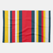 Linge De Cuisine Bleu Rouge Jaune (Horizontal)