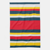 Linge De Cuisine Bleu Rouge Jaune (Vertical)