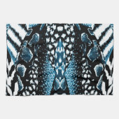 Linge De Cuisine Bleu Safari (Horizontal)