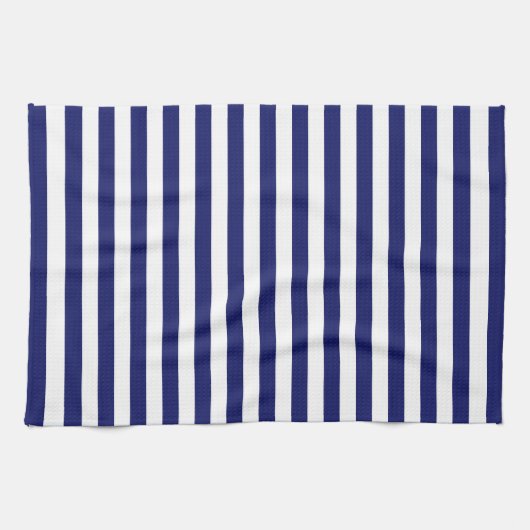 Linge De Cuisine Bleu Sailor Stripe (petite échelle) (Horizontal)