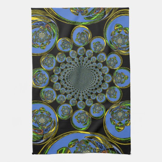 Linge De Cuisine Bleu vintage (Vertical)