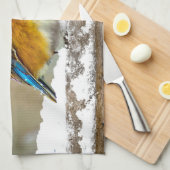 Linge De Cuisine Bleuet de l'Est en neige - Photo originale (Quart Plié)