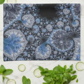 Linge De Cuisine Bleus Abstract (Plié)