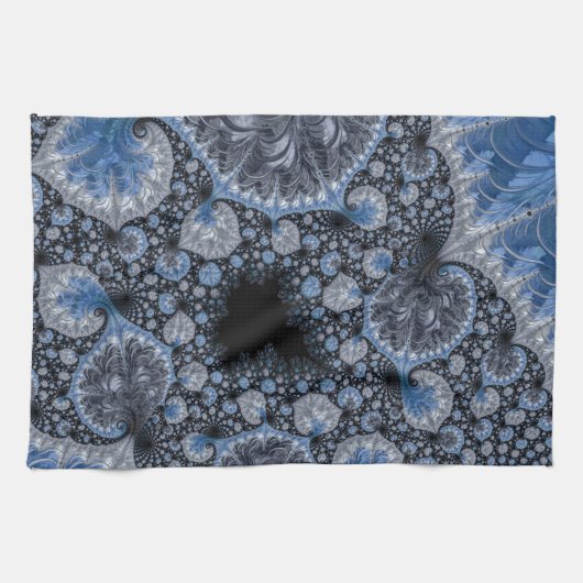Linge De Cuisine Bleus Abstract (Horizontal)