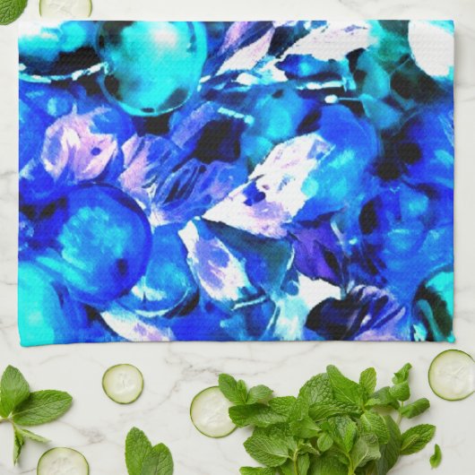 Linge De Cuisine Bleus gras (Plié)