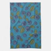 Linge De Cuisine Bleus sur bleu (Vertical)