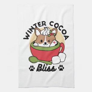 Linge De Cuisine Bliss de cacao d'hiver - Chien mignon en mode Mug