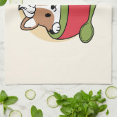 Linge De Cuisine Bliss de cacao d'hiver - Chien mignon en mode Mug (Plié)