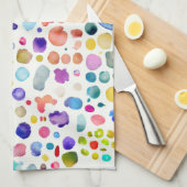 Linge De Cuisine Blobs aquarelle (Quart Plié)